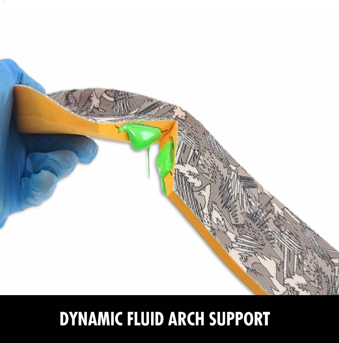 Footprint Kingfoam Orthotic Fluidx Insoles - Skeleton Black Hi Profile