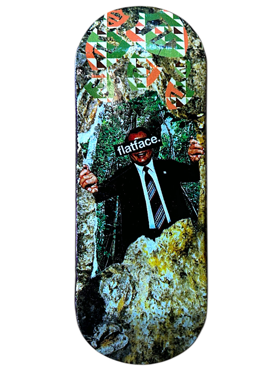 FlatFace G16 Non Wear Fingerboard Deck - Jay Collage
