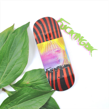 DK Real Wear Fingerboard Deck - Fading Red/Black