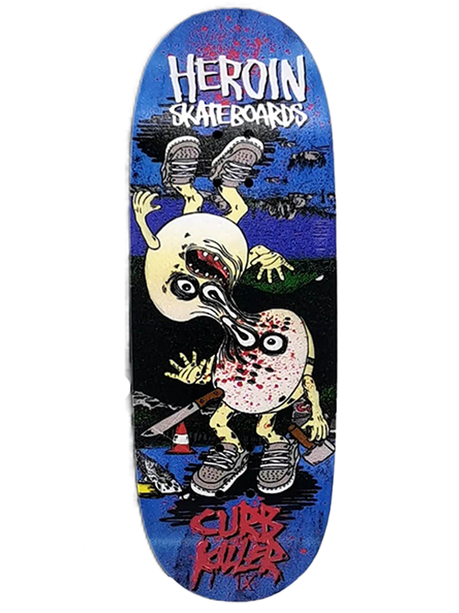 Close Up x Heroin Skateboards Fingerboard Deck - Curb Killer IX