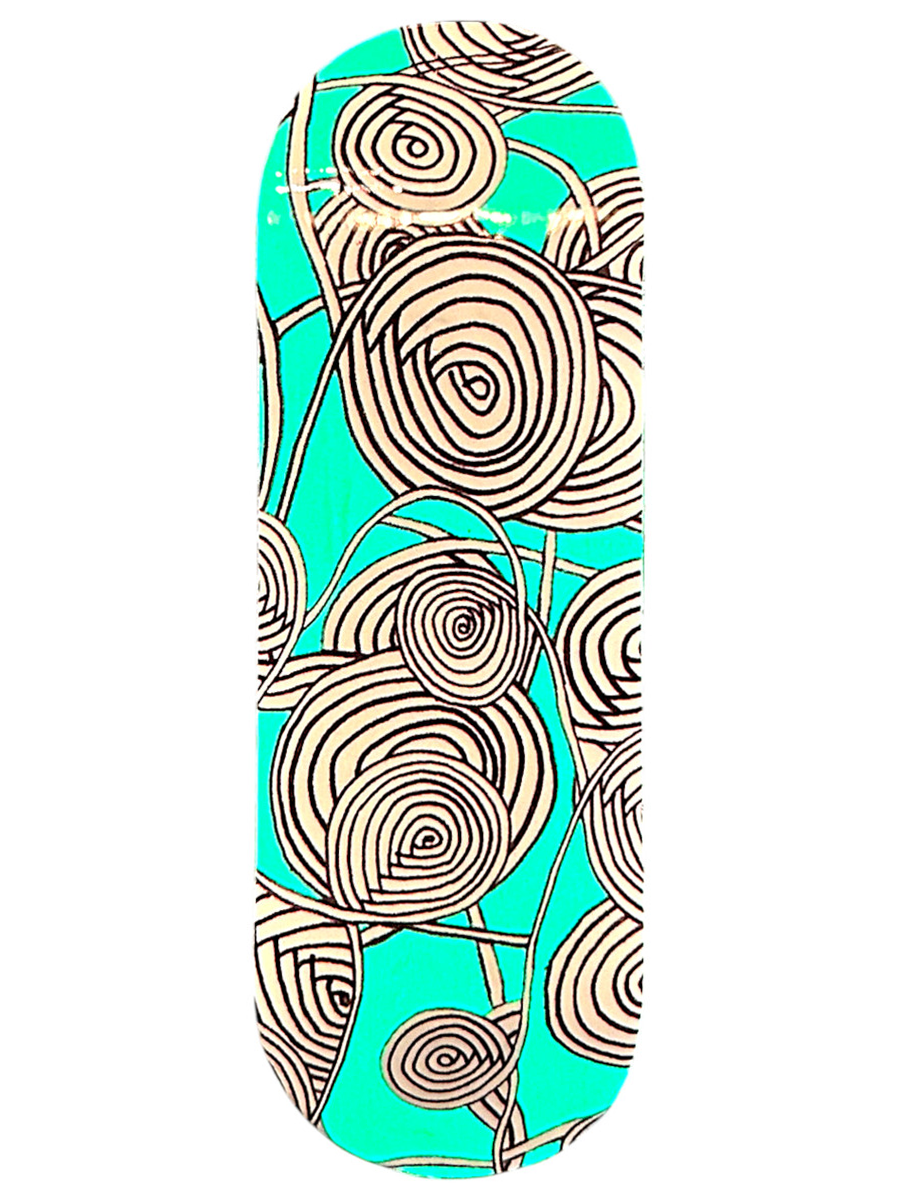 FlatFace G15 Fingerboard Deck - Spirals Glow