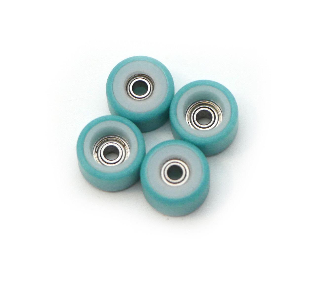 FlatFace Fingerboard Dual Durometer Bearing Wheels - White
