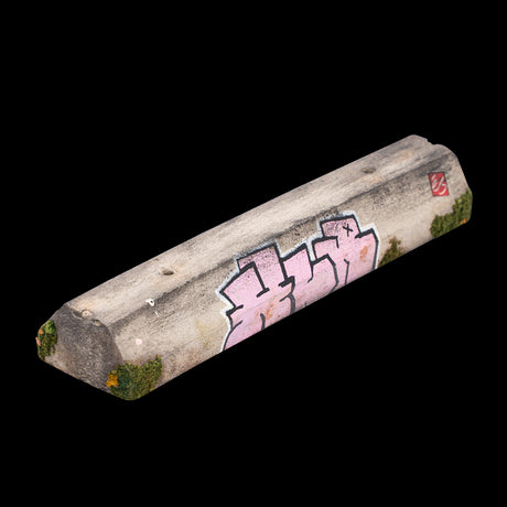 High Level Ramps Fingerboard Ramp - Cement Parking Block w/ Graffiti