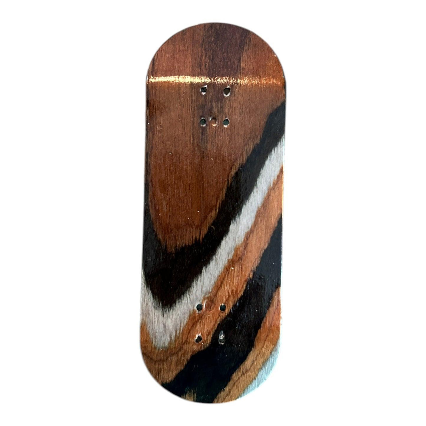 FlatFace Prototype Fingerboard Deck - Brown Black Gray Premium