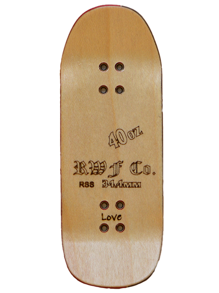 Red Wolf Fingerboard Deck - Seen Some