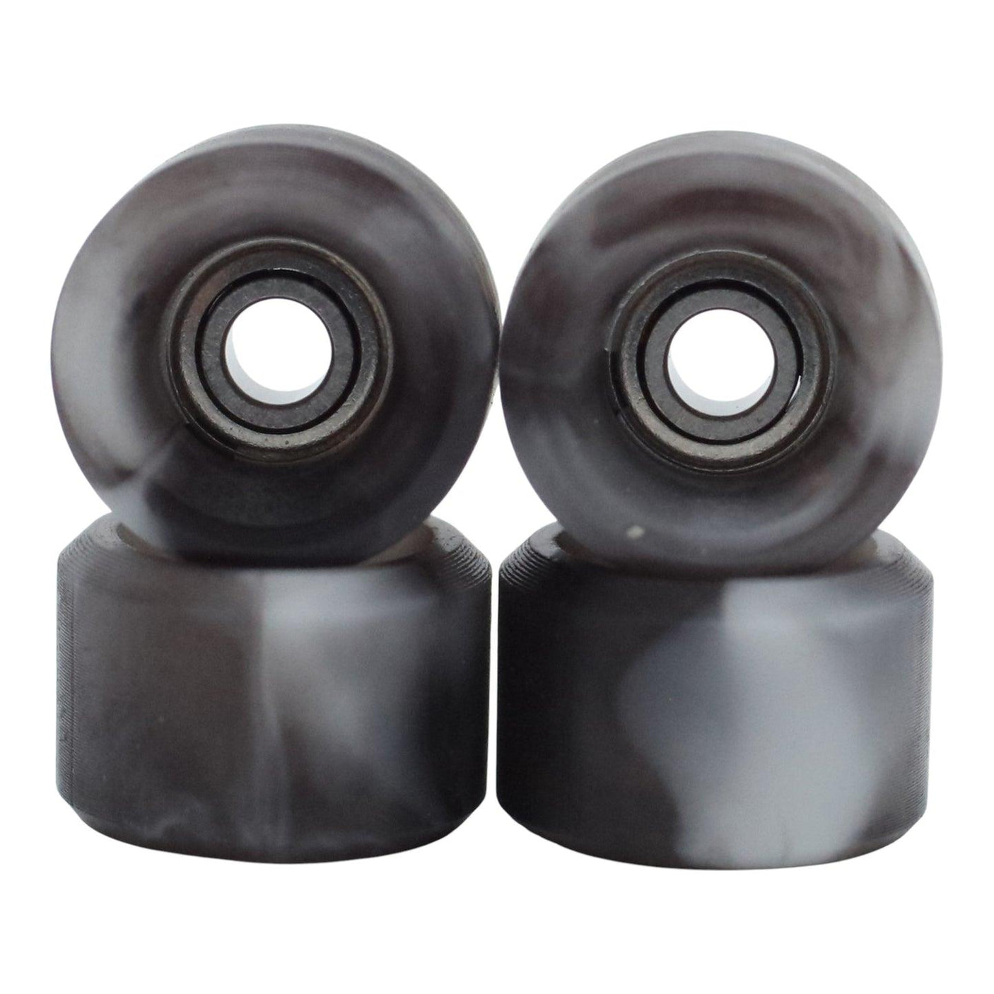 FlatFace x Blistered G1 Bearing Fingerboard Wheels - Black and White Swirl
