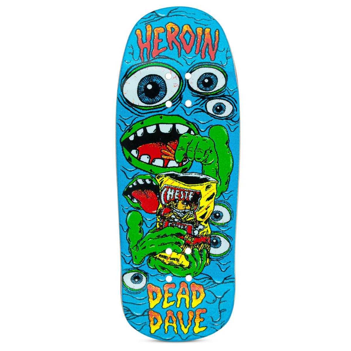 Chems x Heroin Skateboards Fingerboard Deck - Dead Dave Mutate or Die