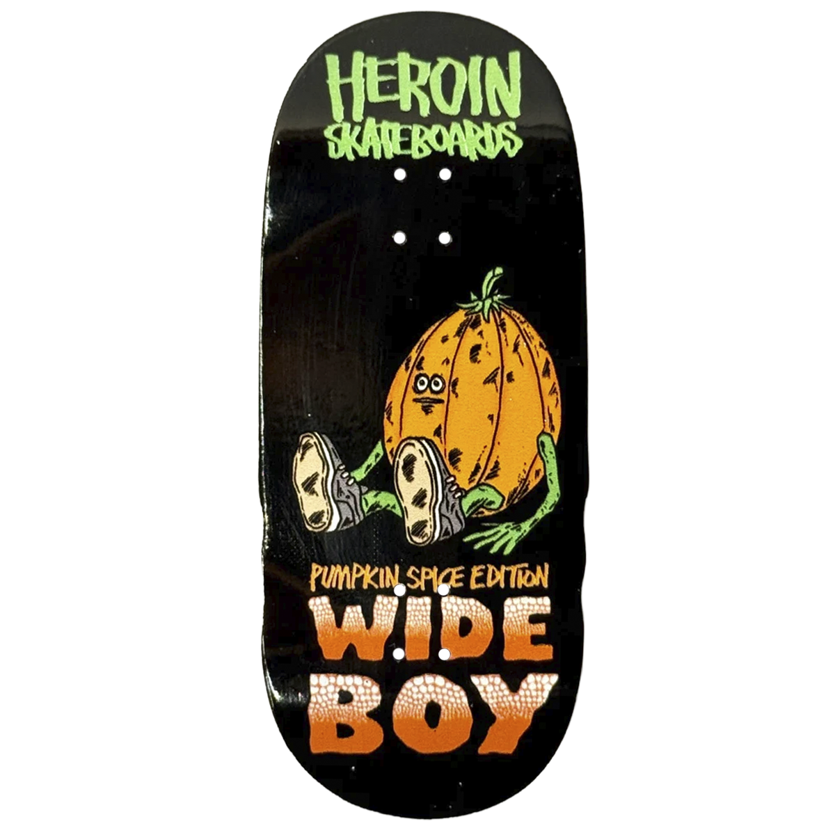 Maple Lab Fingerboard Deck - Pumpkin Spice Wideboy