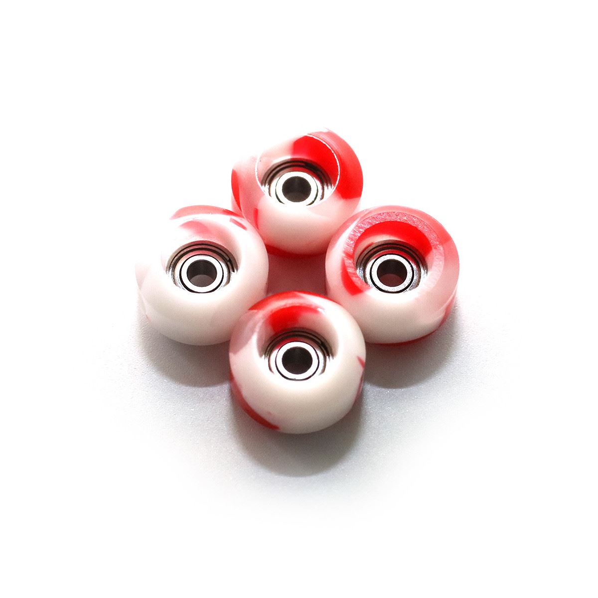 FlatFace Street Shape Fingerboard Wheels - Peppermint Candy Swirl