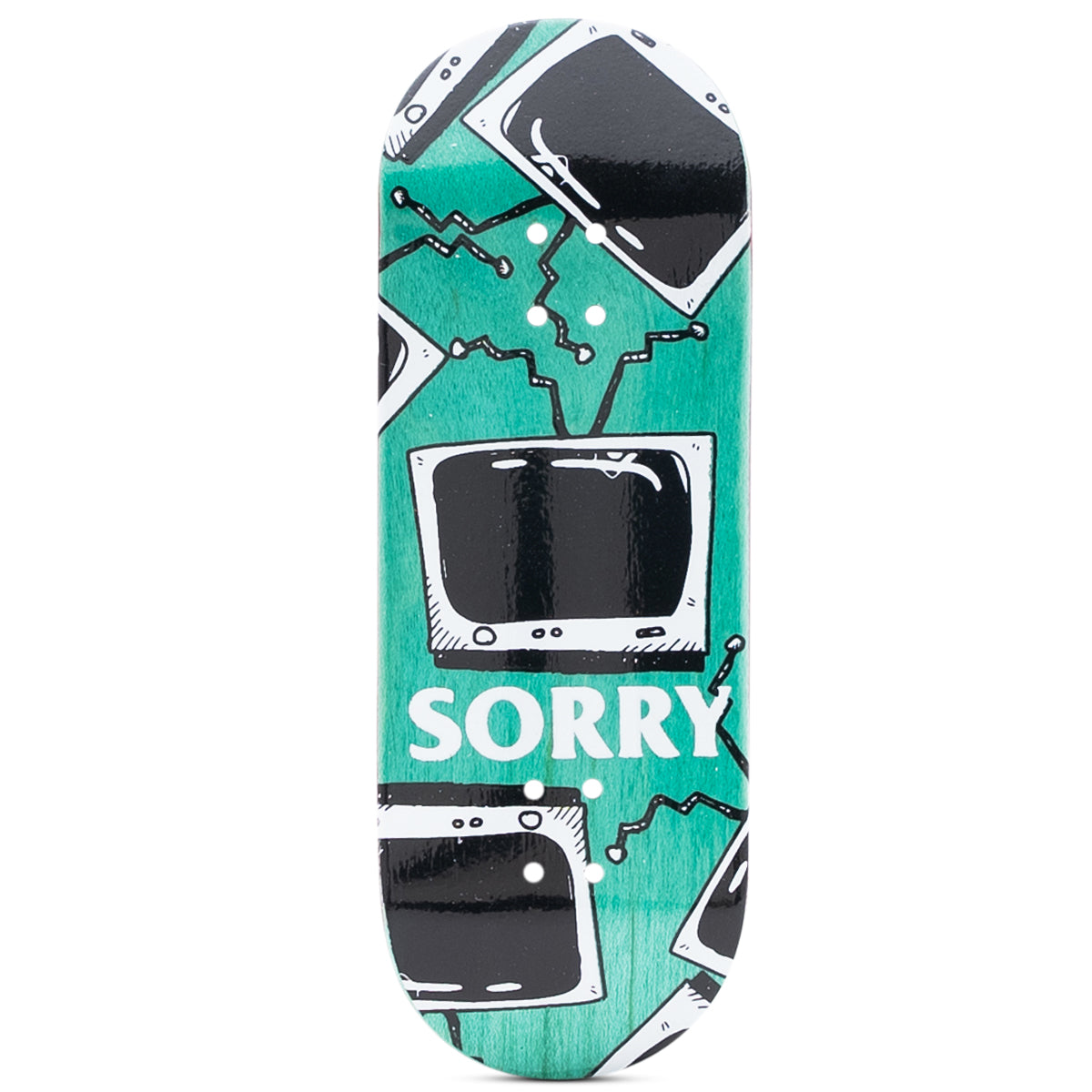Sorry Fingerboard Deck Green TV Kills