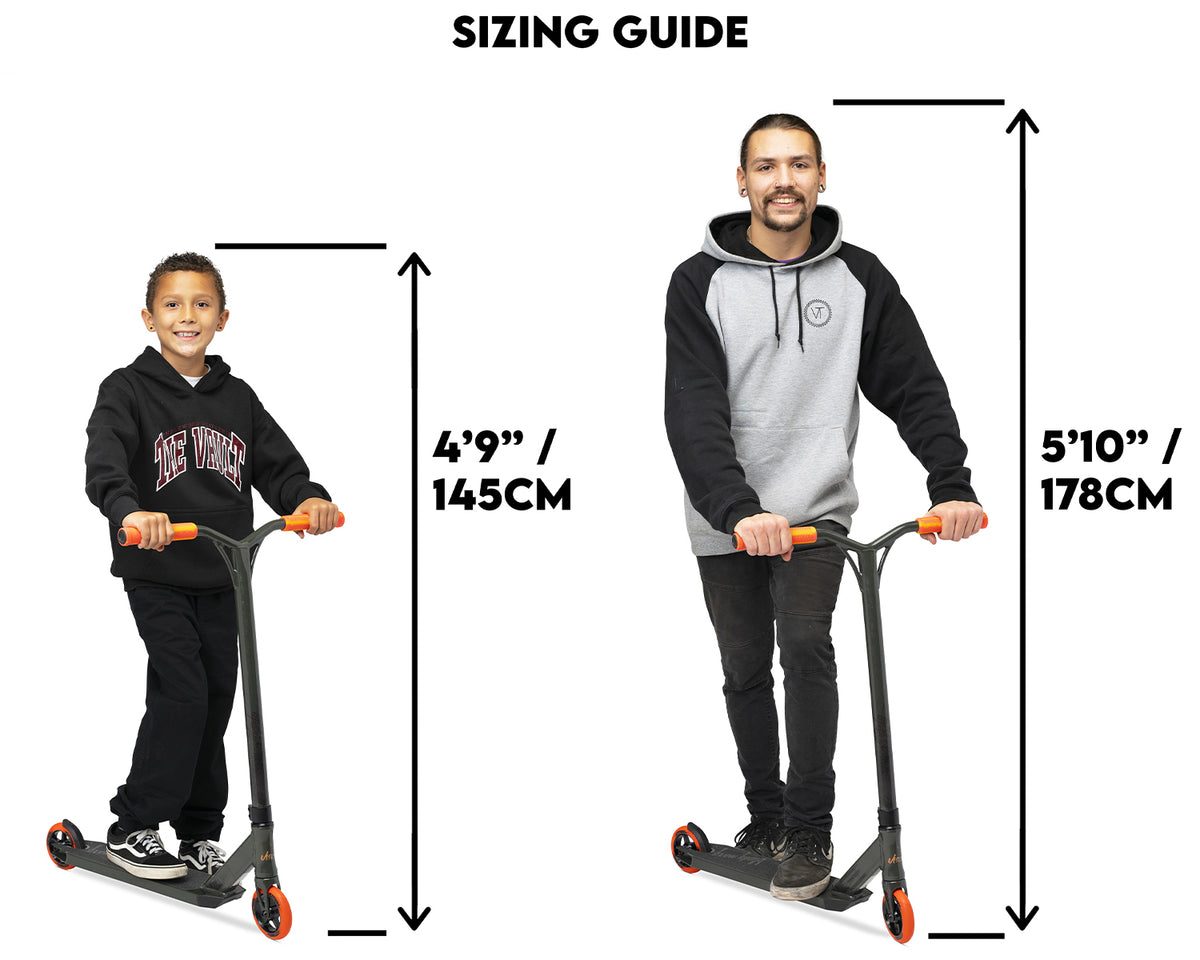 Sizing Guide for Versatyl Bloody Mary V2 Pro Scooter