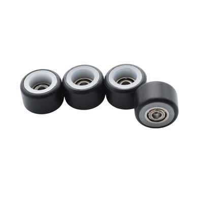 FlatFace Fingerboard Dual Durometer Bearing Wheels - White and Black