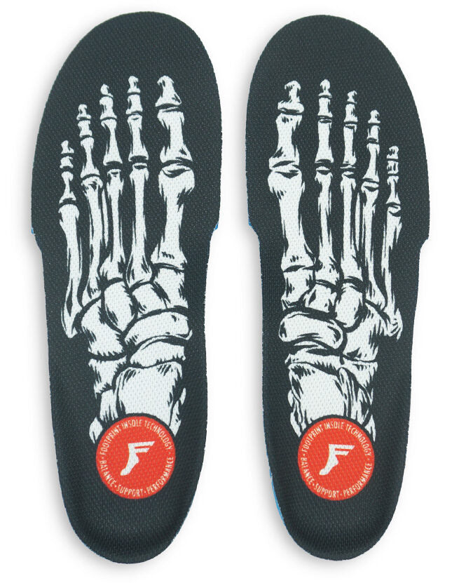 Footprint Kingfoam Orthotic Fluidx Insoles - Skeleton Black Hi Profile