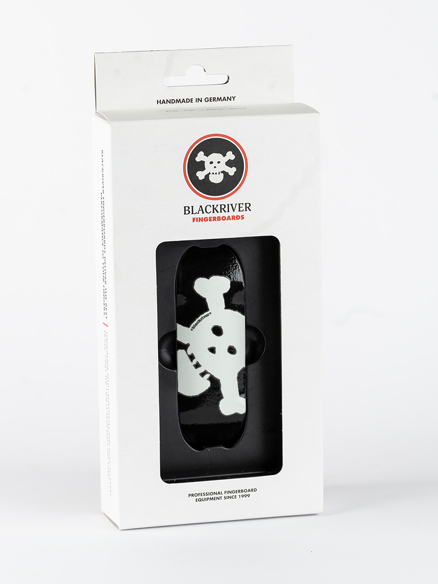Blackriver 7 Ply Fingerboard Deck - GITD New Skull
