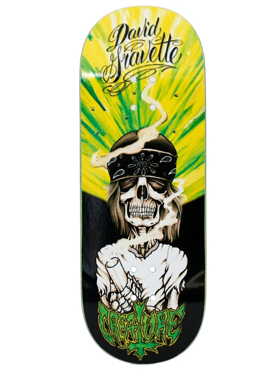 Joycult x Creature Fingerboard Pro Model Deck - Gravette Hippie Skull