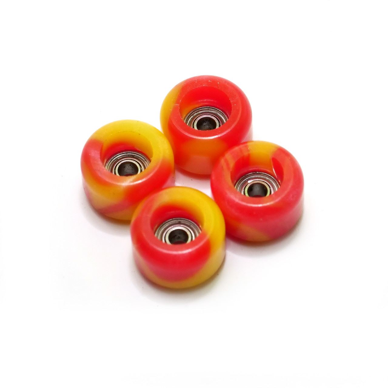 FlatFace Fingerboard LE G4 Wheels - Ketchup and Mustard Swirl
