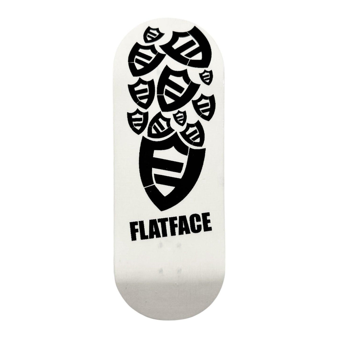 FlatFace G16 Fingerboard Deck - "Cyan" White and Black
