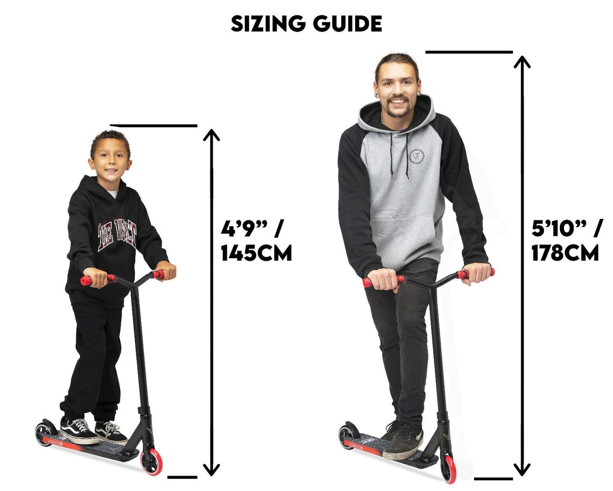 Sizing Guide for Envy One S3 Pro Scooter
