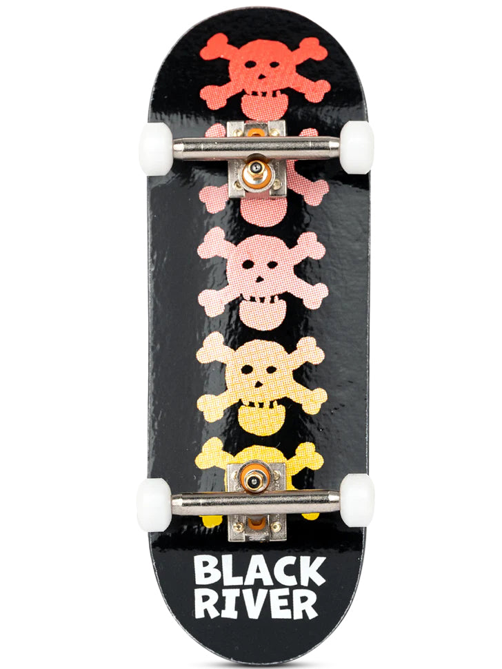 Blackriver 7 Ply Fingerboard Complete - RiverLabel Skulls