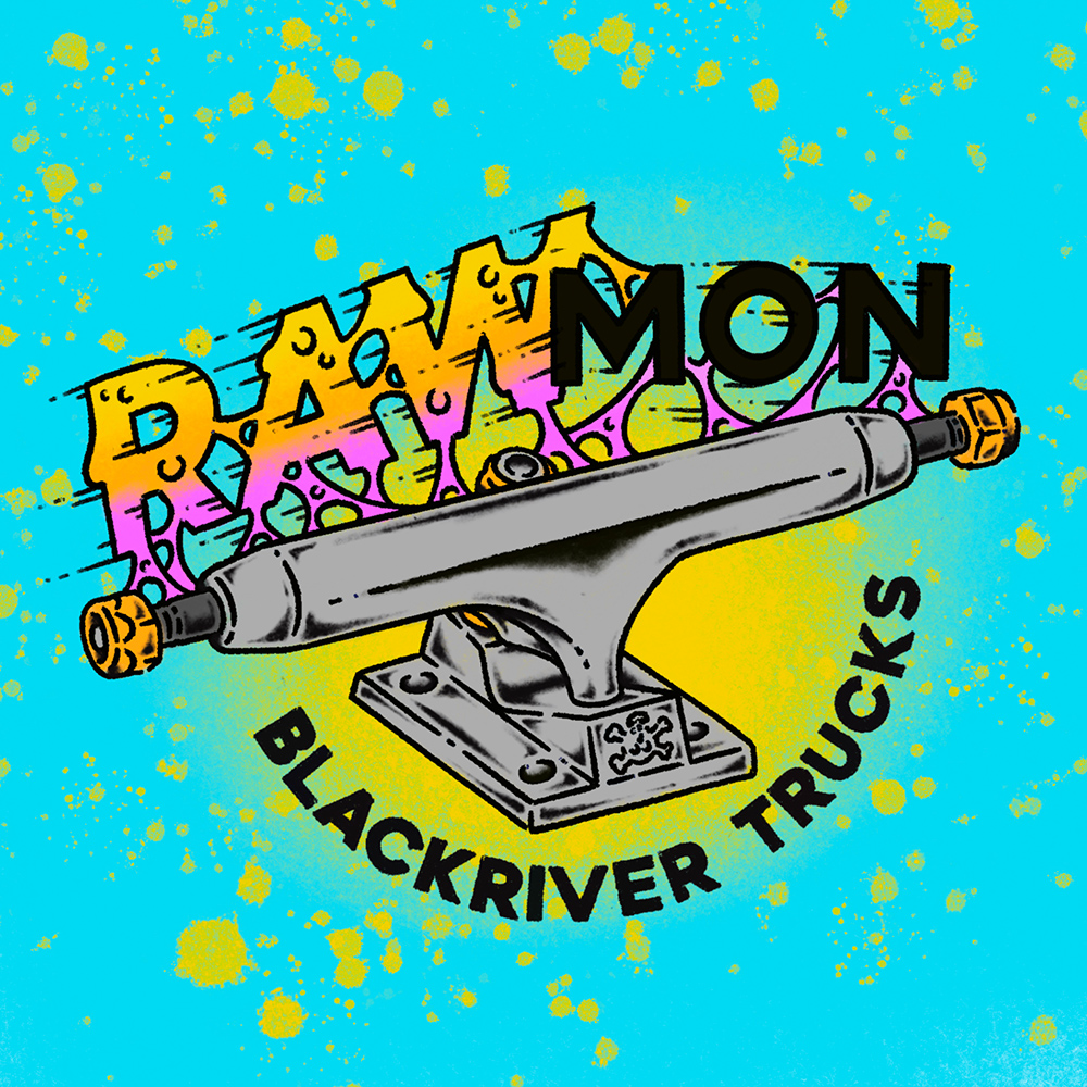 Blackriver Fingerboard 3.0 RAWmon Trucks - Firma de Ramon Angelow