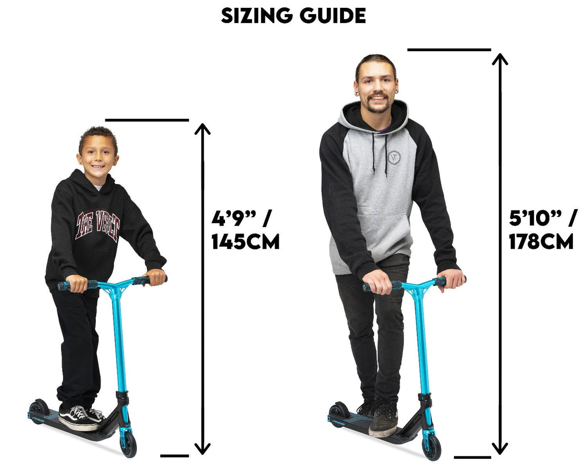 Sizing Guide for Patinete Triad Delinquent Mini Pro