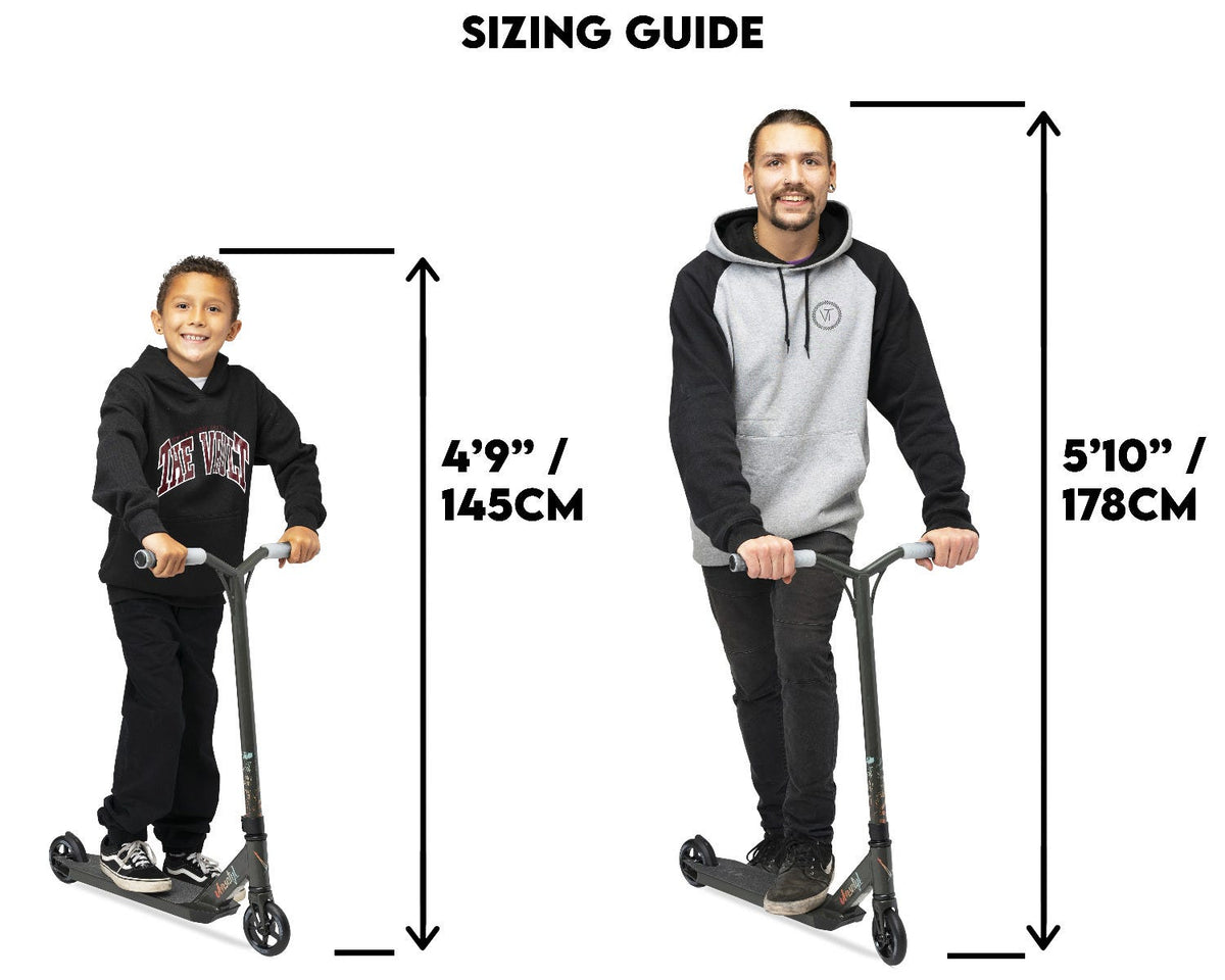 Sizing Guide for Versatyl Cosmopolitan V2 Pro Scooter
