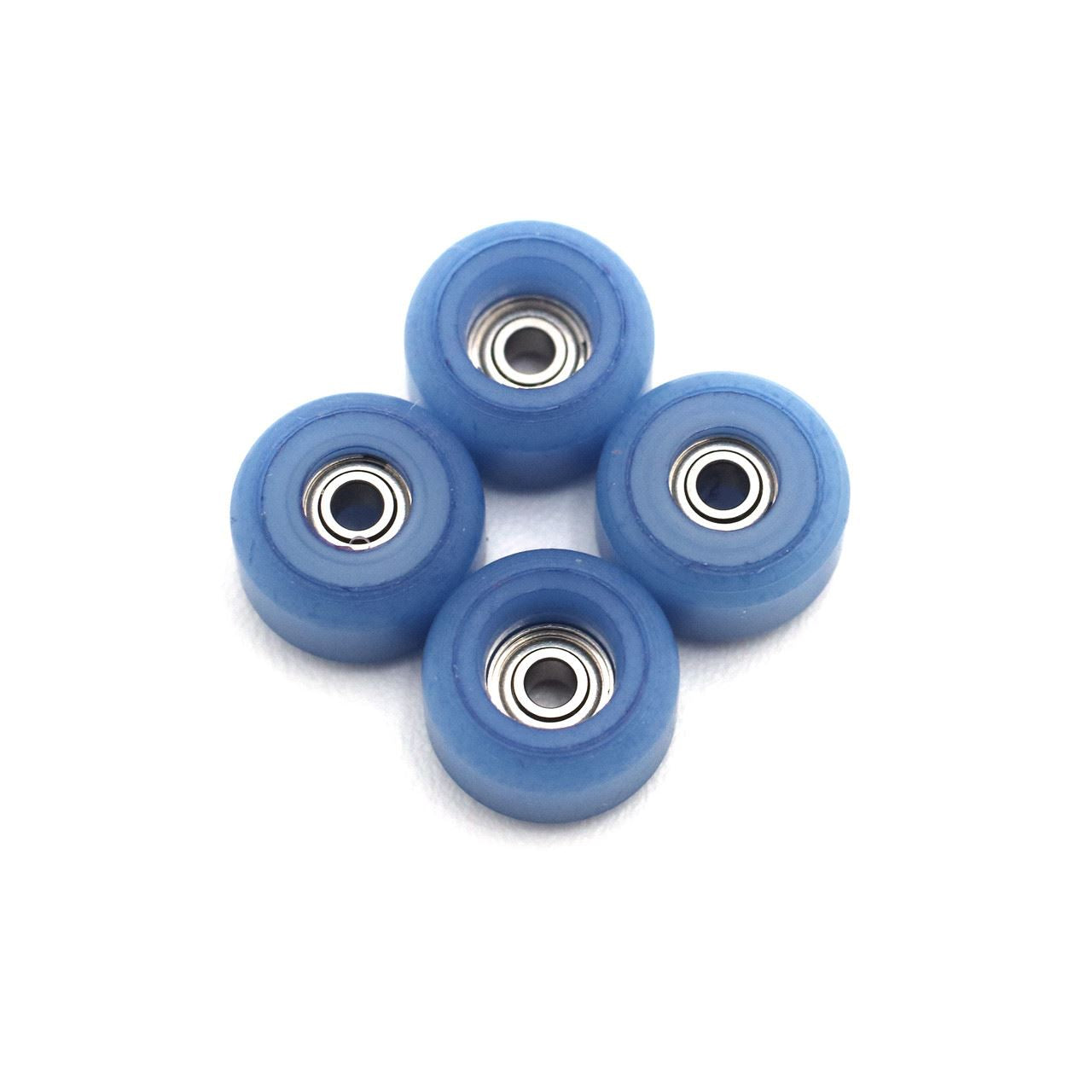 FlatFace Fingerboard Dual Durometer V2 Bearing Wheels - Blueberry and Blueberry
