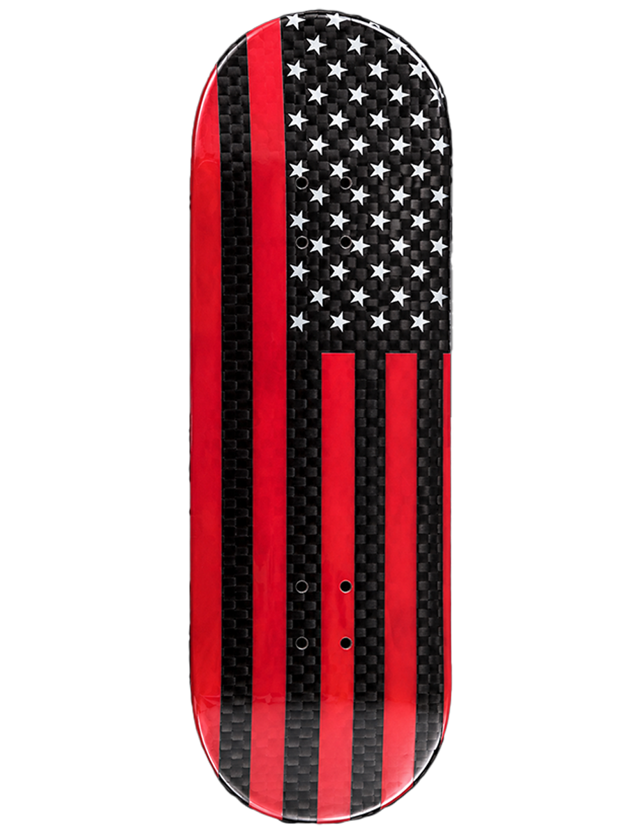 Medmen Carbon Fingerboard Deck - USA Flag