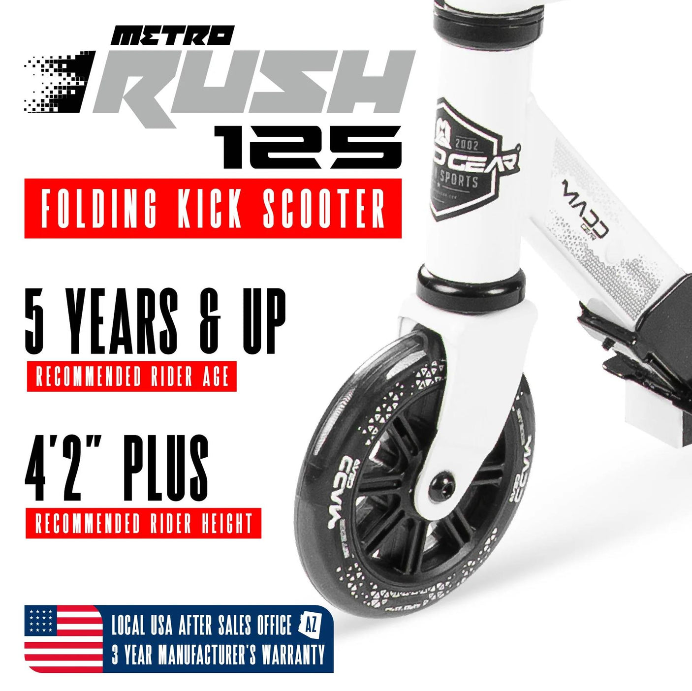 Madd Gear Rush 125 Youth Scooter