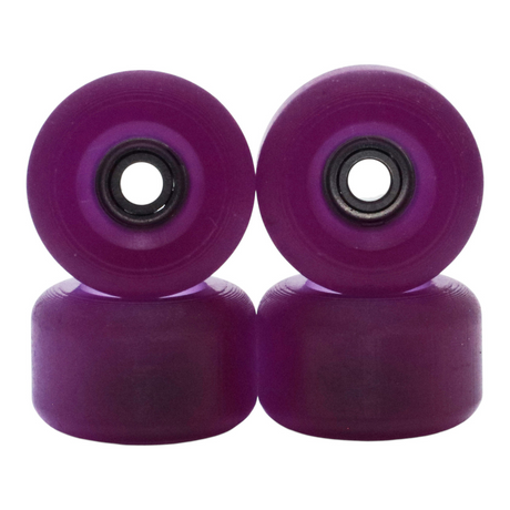 Blistered John Cowart 72D Ultra Fingerboard Wheels - Clear Sunshift into Purple