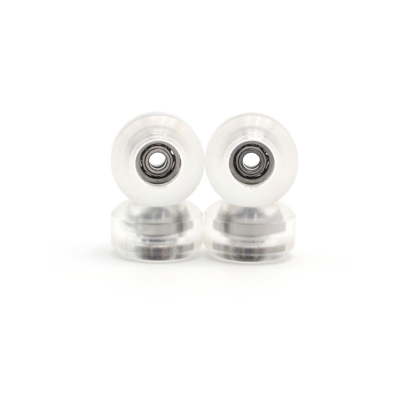 FlatFace Fingerboard G10 Dual Bearing Wheels - 72D Ultra - Clear