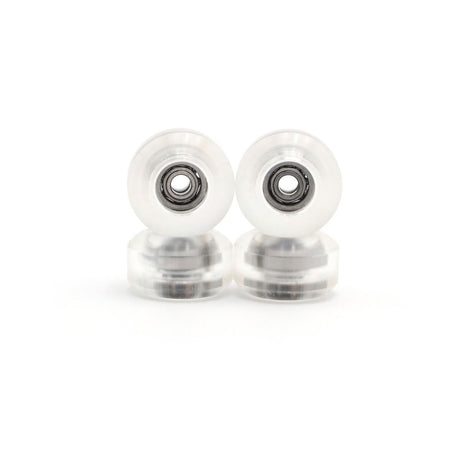 FlatFace Fingerboard G10 Dual Bearing Wheels - 72D Ultra - Clear