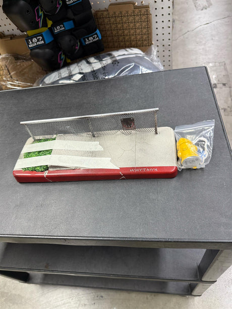 Clearance WhytMykConcrete Fingerboard Ramp - XXL Sidewalk with Grass Kicker