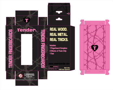 Slushcult x Tender Grom Fingerboard Complete - Nuked