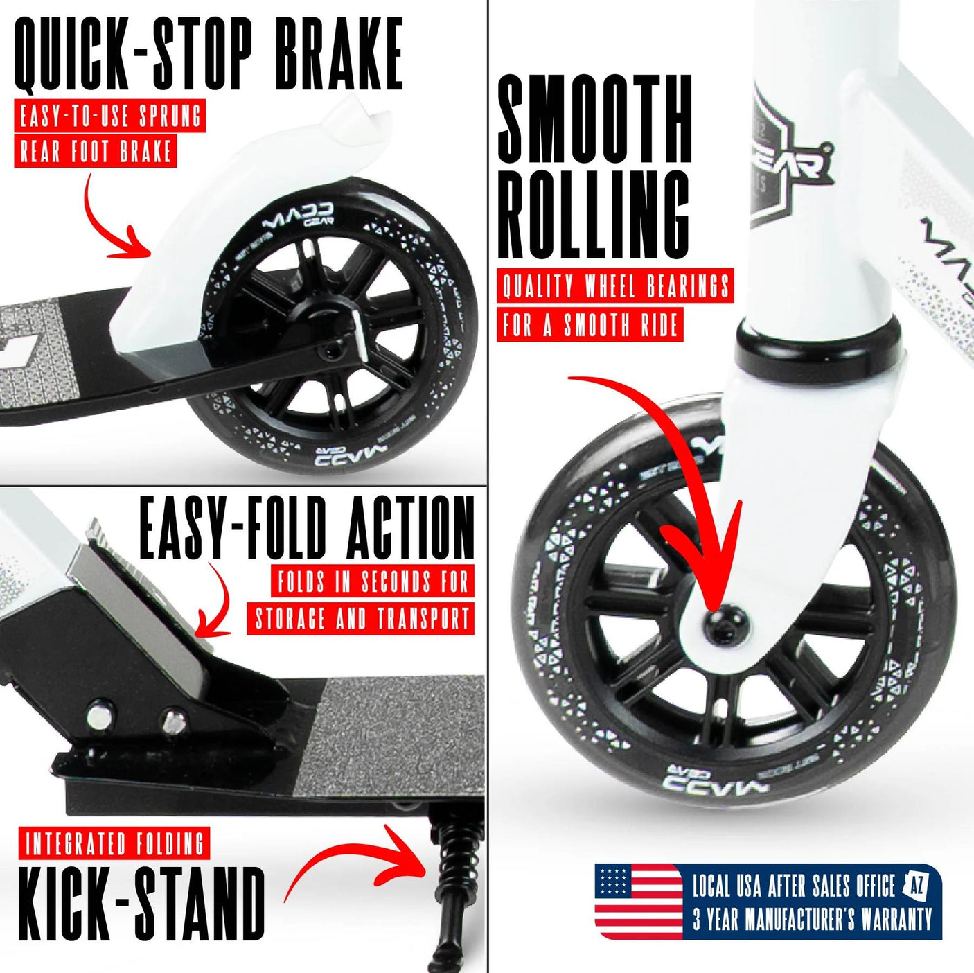 Madd Gear Rush 125 Youth Scooter