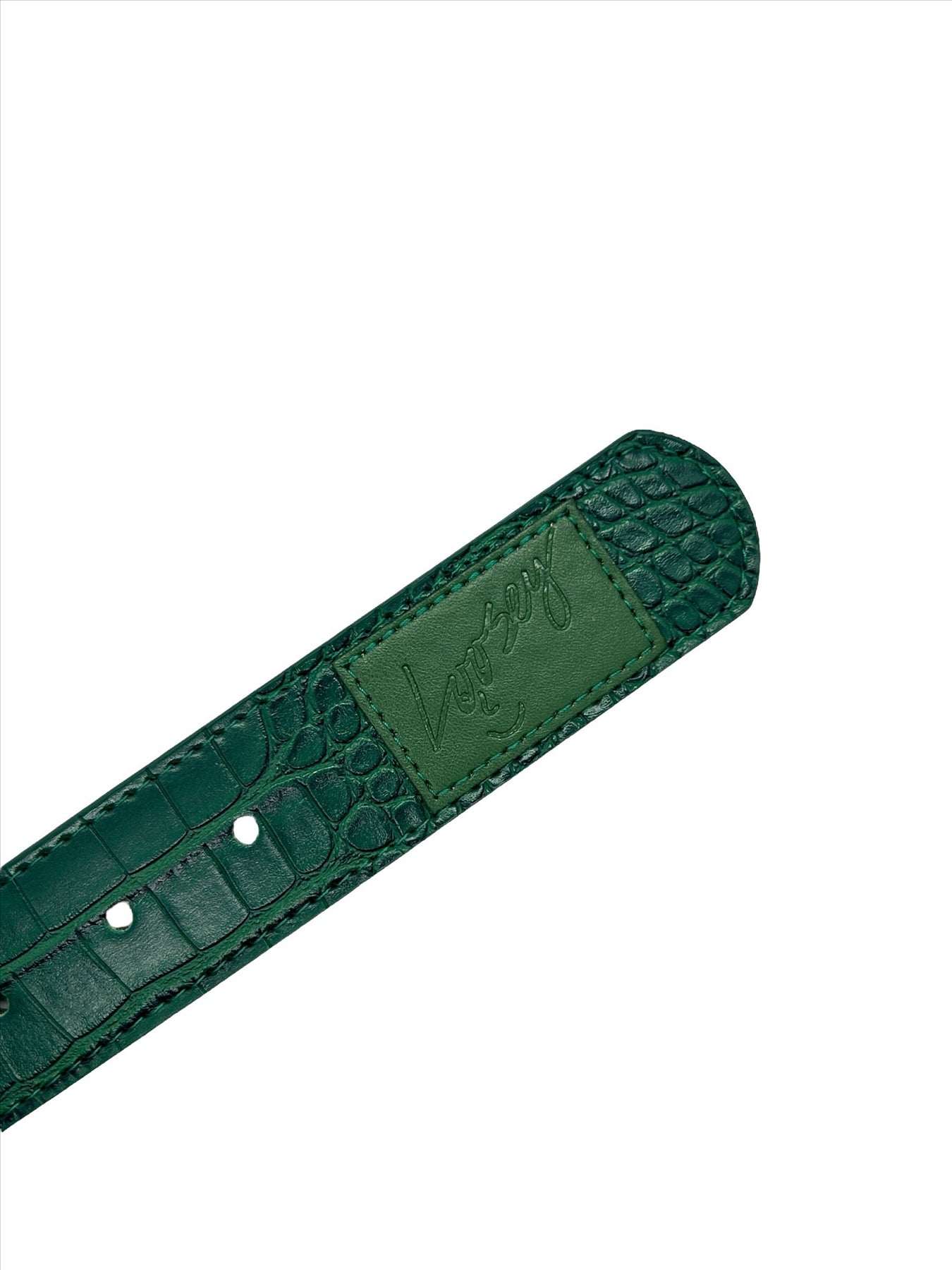 Loosey Green Croc Skin Belt