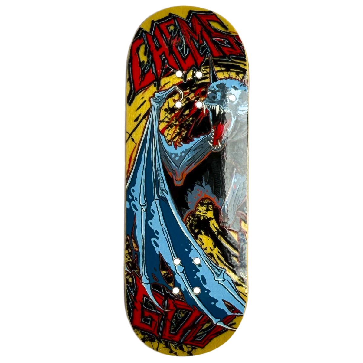 Chems Fingerboard Deck - Left Killer Bats