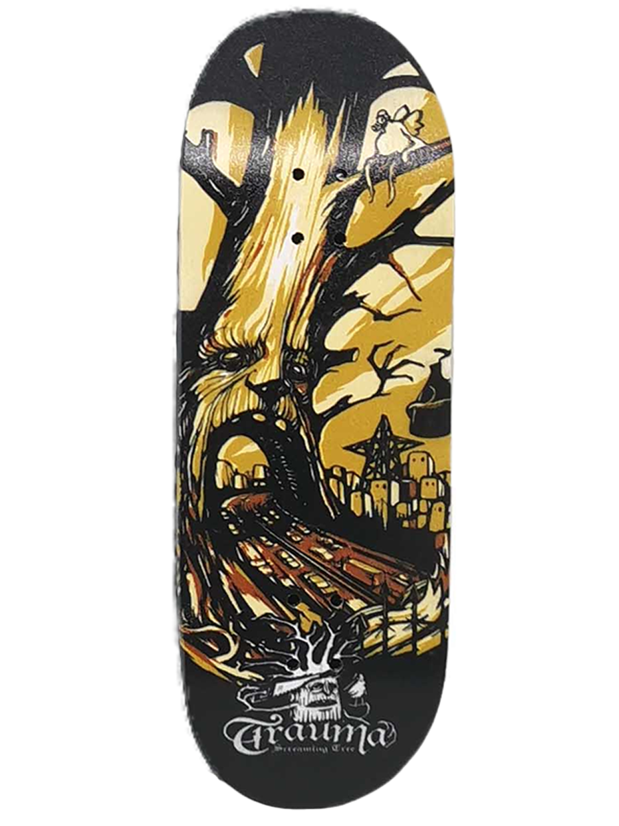 Close Up Fingerboard Deck - Trauma Screaming Tree