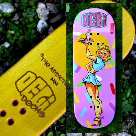 DeliDecks Fingerboard Deck - Check Pls