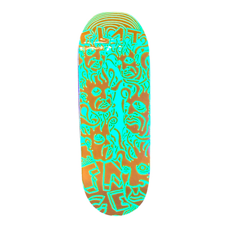FlatFace G15 Fingerboard Deck - Faceshaver Glow Yellow Zeph