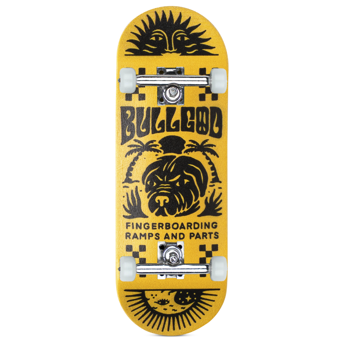 BullGod Premium Fingerboard Complete - Waimea Yellow