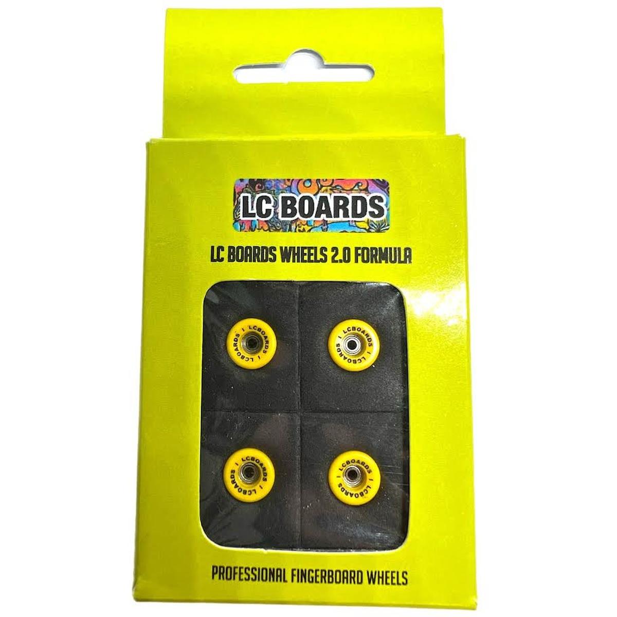 LC Boards Lettered Urethane Fingerboard Wheels - Bowl 2.0