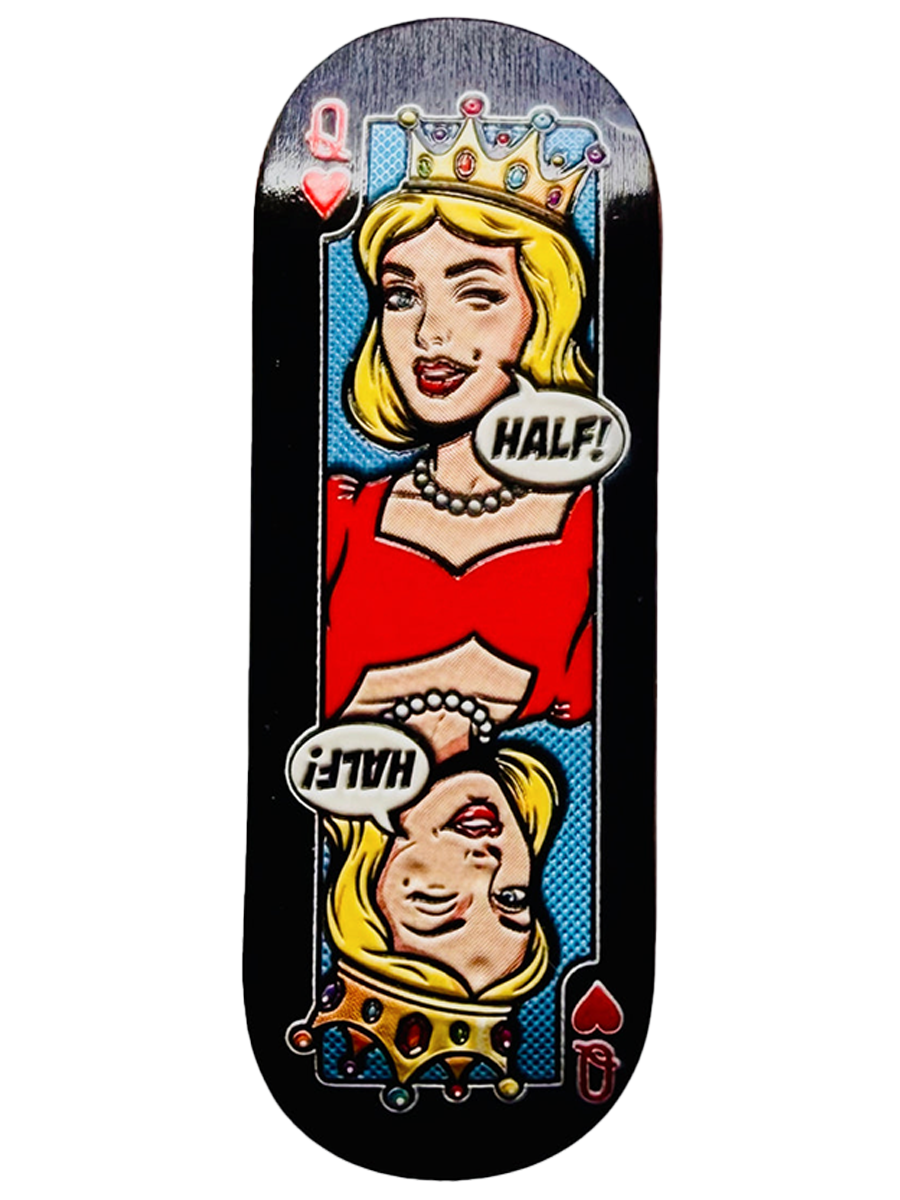 Half Fingerboard Deck - Queen of Hearts