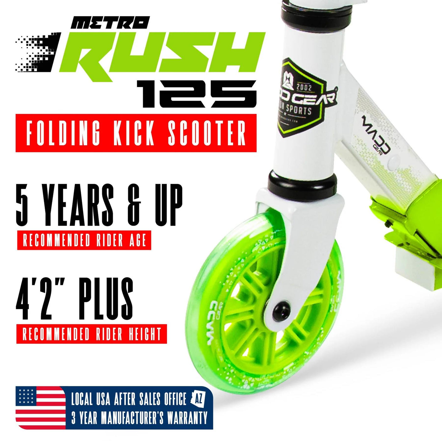 Madd Gear Rush 125 Youth Scooter