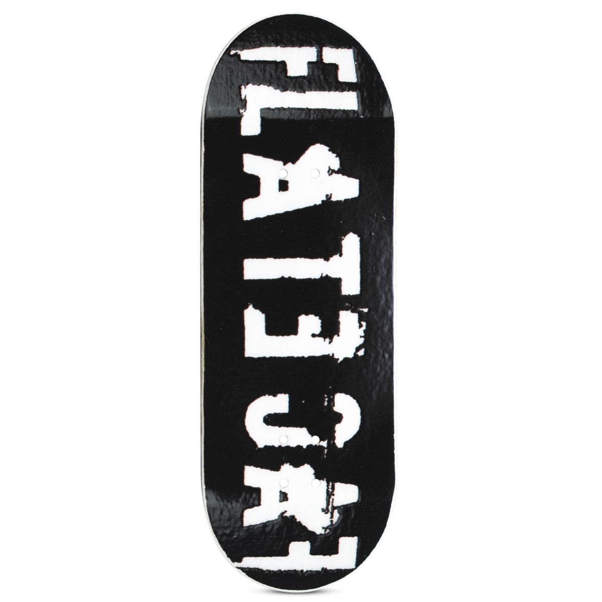 FlatFace G4 Fingerboard Deck - Stencil 2005 Real Wear Over White