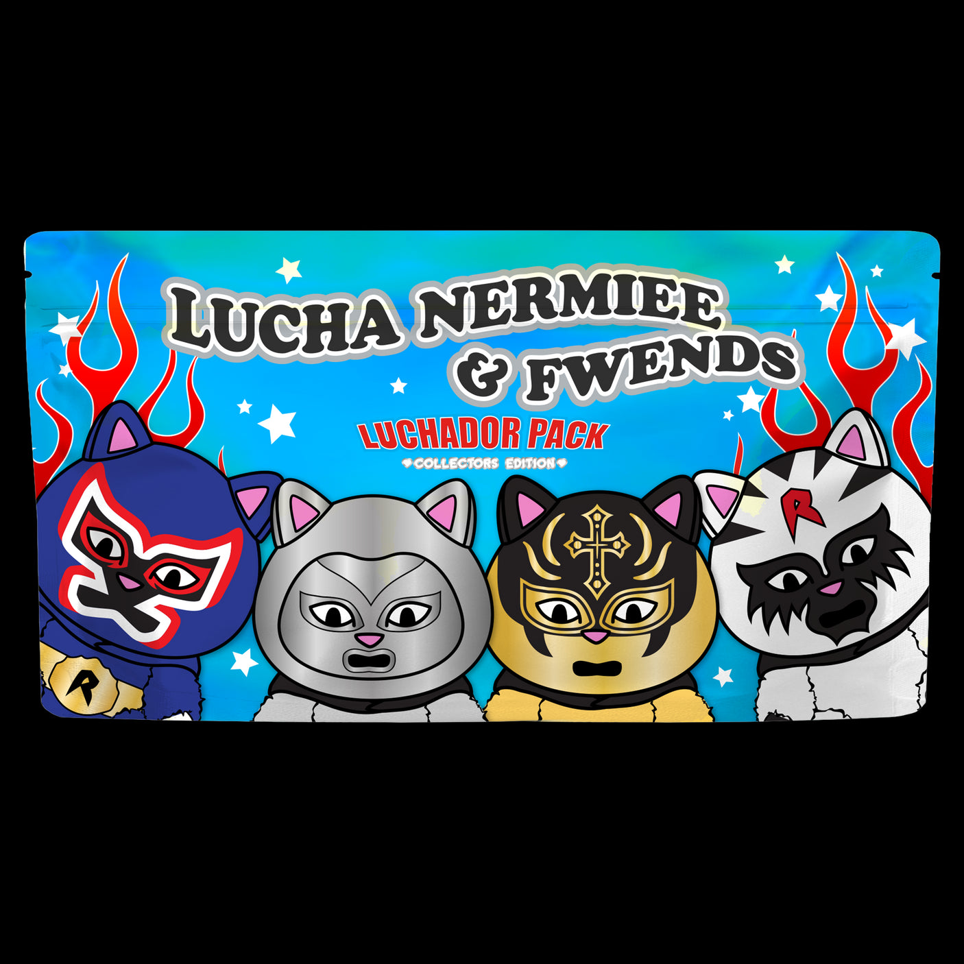 RIPNDIP LUCHA NERMIEE Keychain 4-Pack