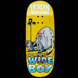Chems x Heroin Skateboards Fingerboard Deck - Curb Killers Wide Boy