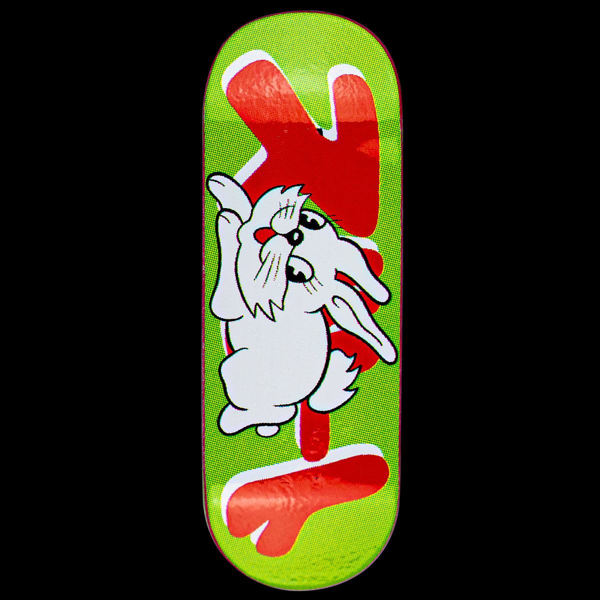 Kalye Fingerboard Deck - White Rabbi