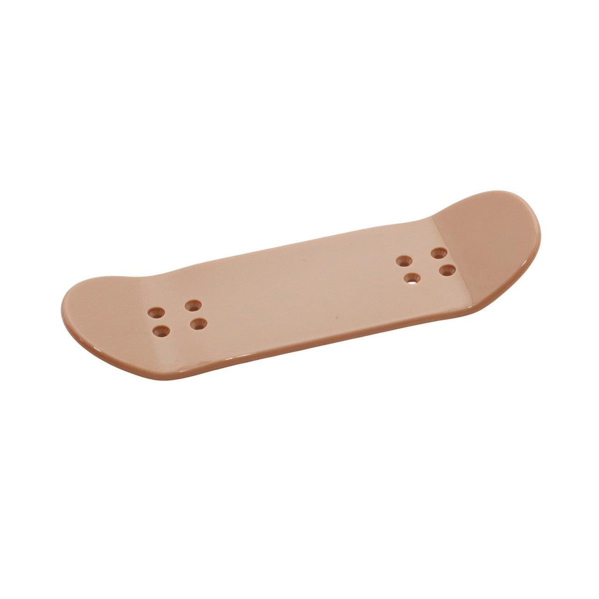 FlatFace x Duck Decks D-16 Polycabonate Fingerboard Deck - Black Logos on Tan