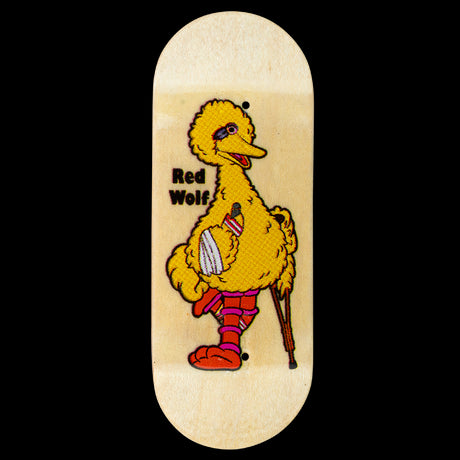 Red Wolf Fingerboard Deck - Big Bird